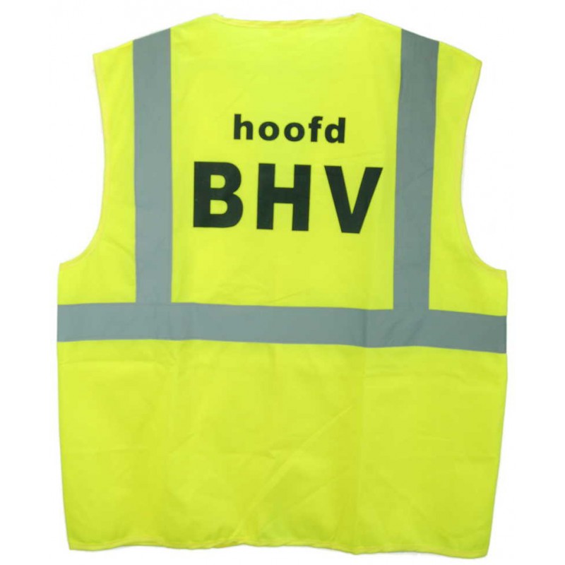 Veiligheidsvest geel HOOFD BHV