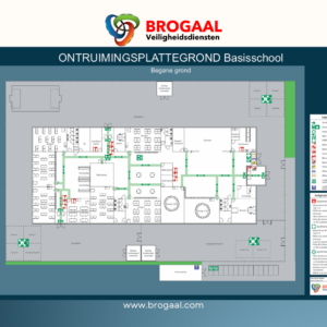 Tabletop Ontruimingsplattegrond BASISSCHOOL